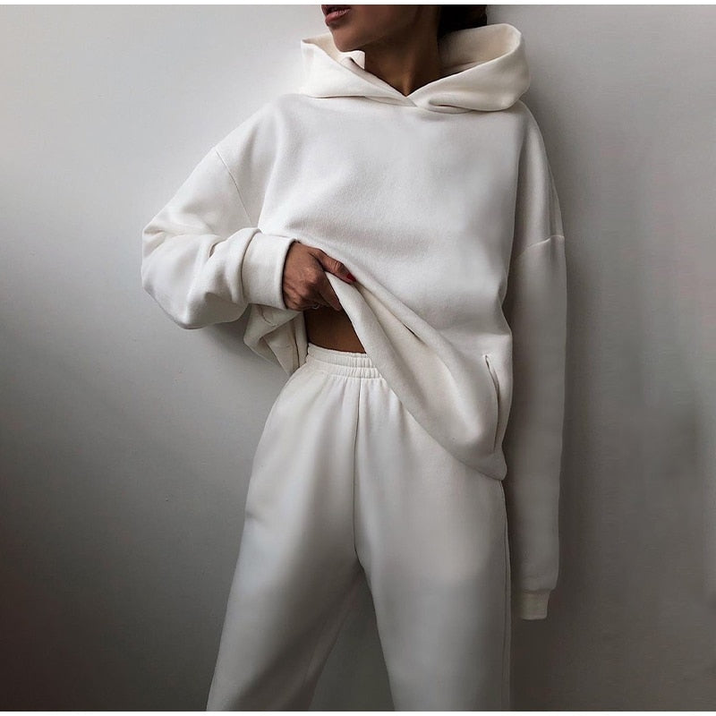 Tracksuit Suit Autumn Fashion Warm Hoodie