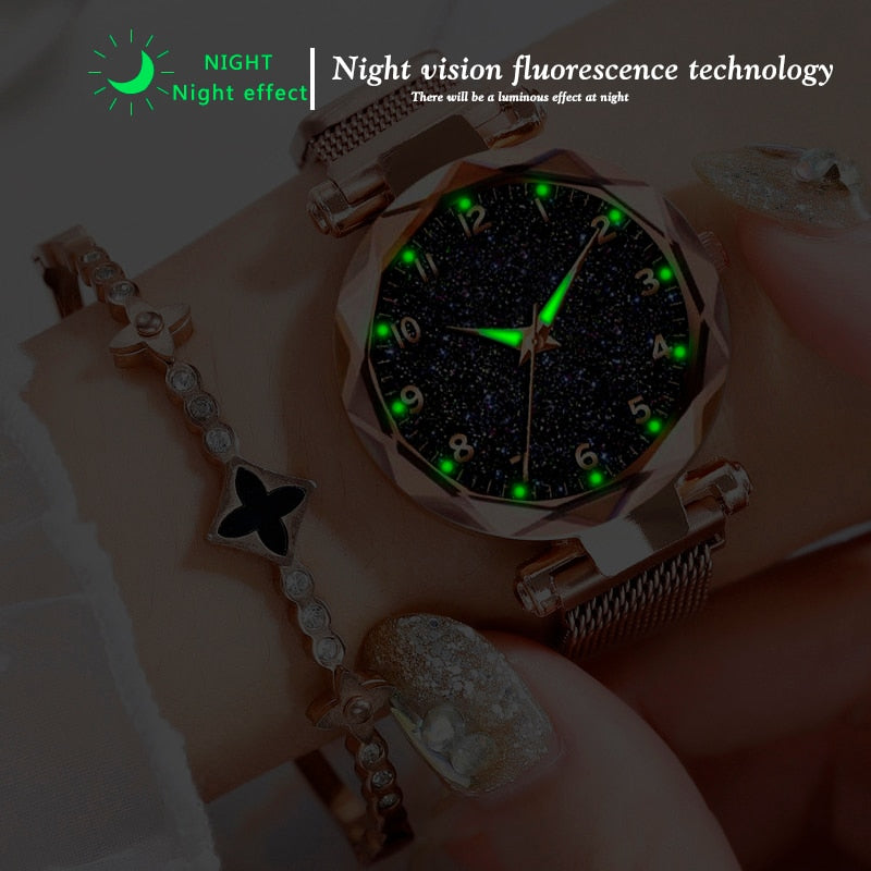 Luxury Magnetic Starry Sky Watch