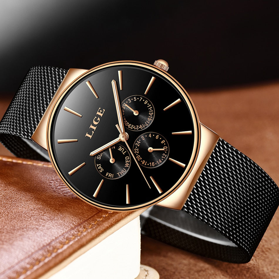 Classic Rose Gold Casual Watch