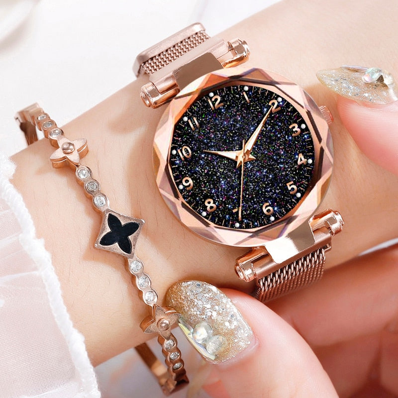 Luxury Magnetic Starry Sky Watch